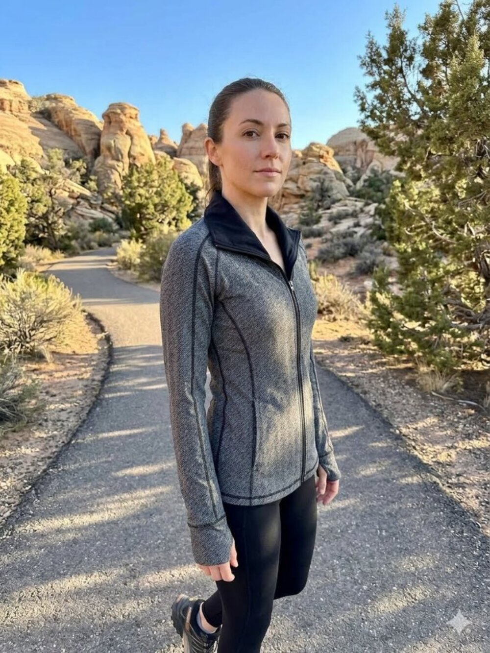 NWT P'Tula gray full zip jacket, size S